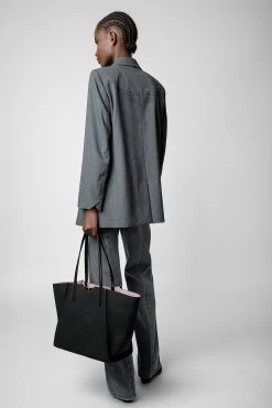 Zadig & Voltaire Le Borderline Soft Savage Bag Black -Trendy Threads Deals LWBA02267 NOIR 9