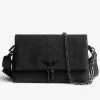 Zadig & Voltaire Rocky Soft Savage Bag Black -Trendy Threads Deals LWBA02269 NOIR