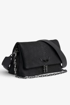 Zadig & Voltaire Rocky Soft Savage Bag Black -Trendy Threads Deals LWBA02269 NOIR 3