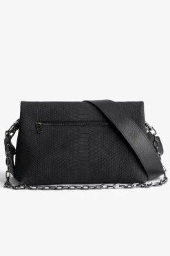 Zadig & Voltaire Rocky Soft Savage Bag Black -Trendy Threads Deals LWBA02269 NOIR 4