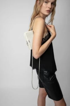 Zadig & Voltaire Rock Nano Dotted Swiss Clutch Flash -Trendy Threads Deals LWBA02381 FLASH 9