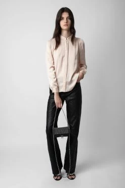 Zadig & Voltaire Rock Nano Dotted Swiss Clutch Black -Trendy Threads Deals LWBA02381 NOIR 9