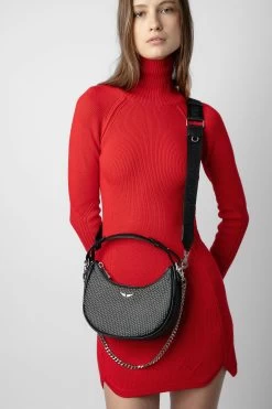 Zadig & Voltaire Moonrock Dotted Swiss Bag Black -Trendy Threads Deals LWBA02402 NOIR 8