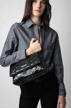 Zadig & Voltaire Rocky Quilted Bag Black -Trendy Threads Deals LWBA02425 NOIR 8