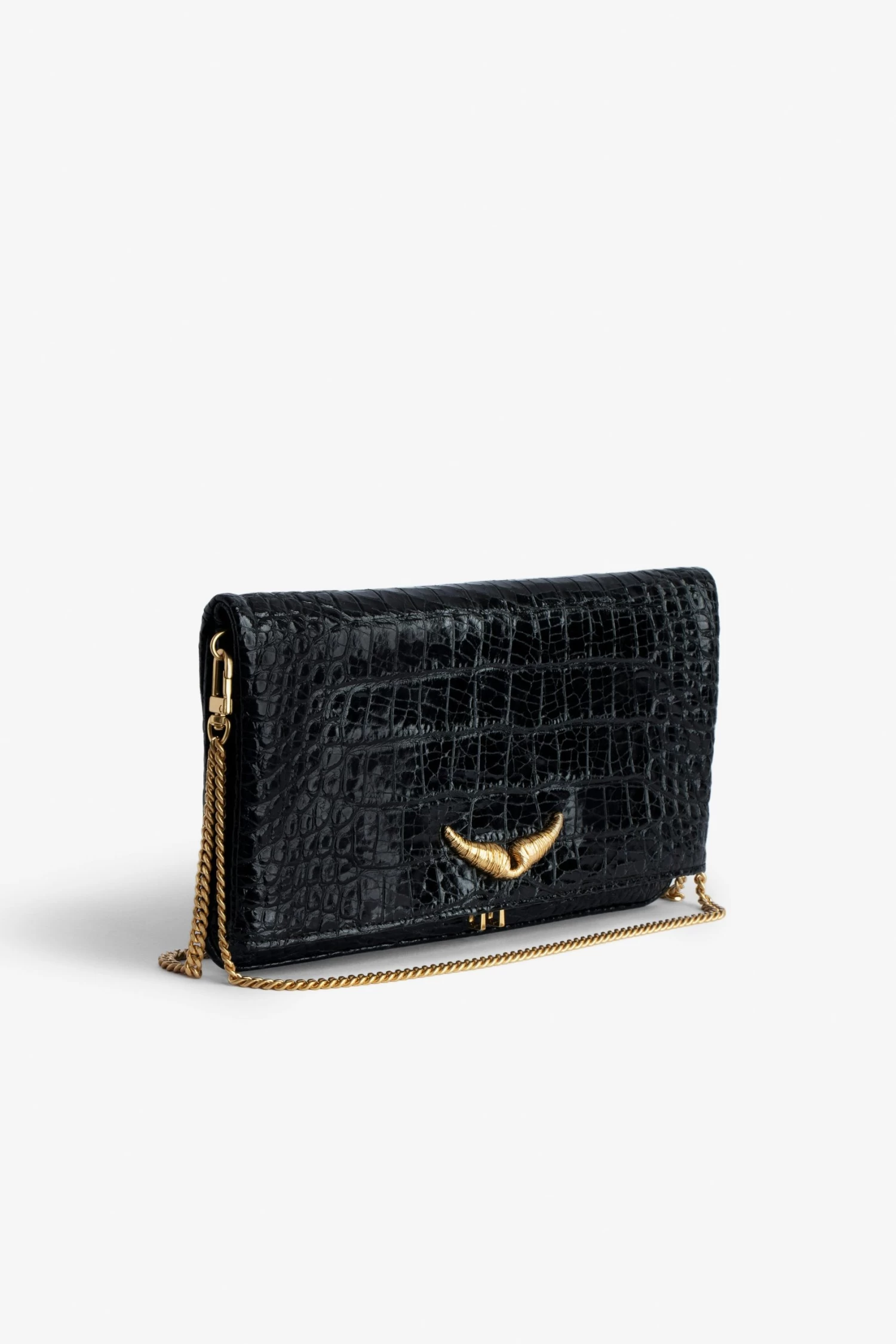 Zadig & Voltaire Rock Embossed Clutch Black 5 Zadig & Voltaire Rock Embossed Clutch Black - Image 3