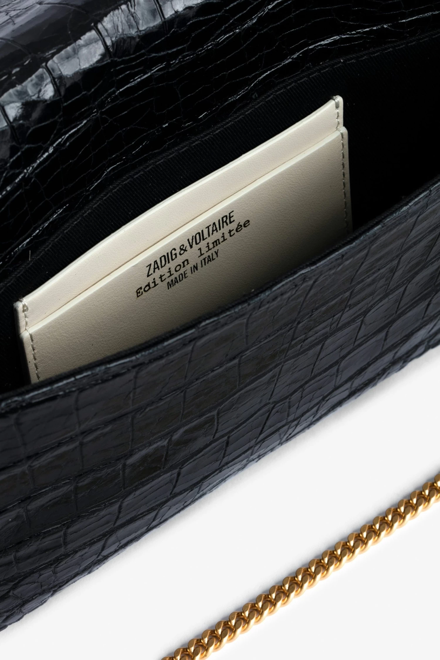 Zadig & Voltaire Rock Embossed Clutch Black 8 Zadig & Voltaire Rock Embossed Clutch Black - Image 6