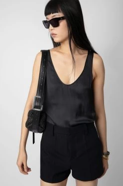 Zadig & Voltaire Le Cecilia XS Bag Black -Trendy Threads Deals LWBA02470 NOIR 8