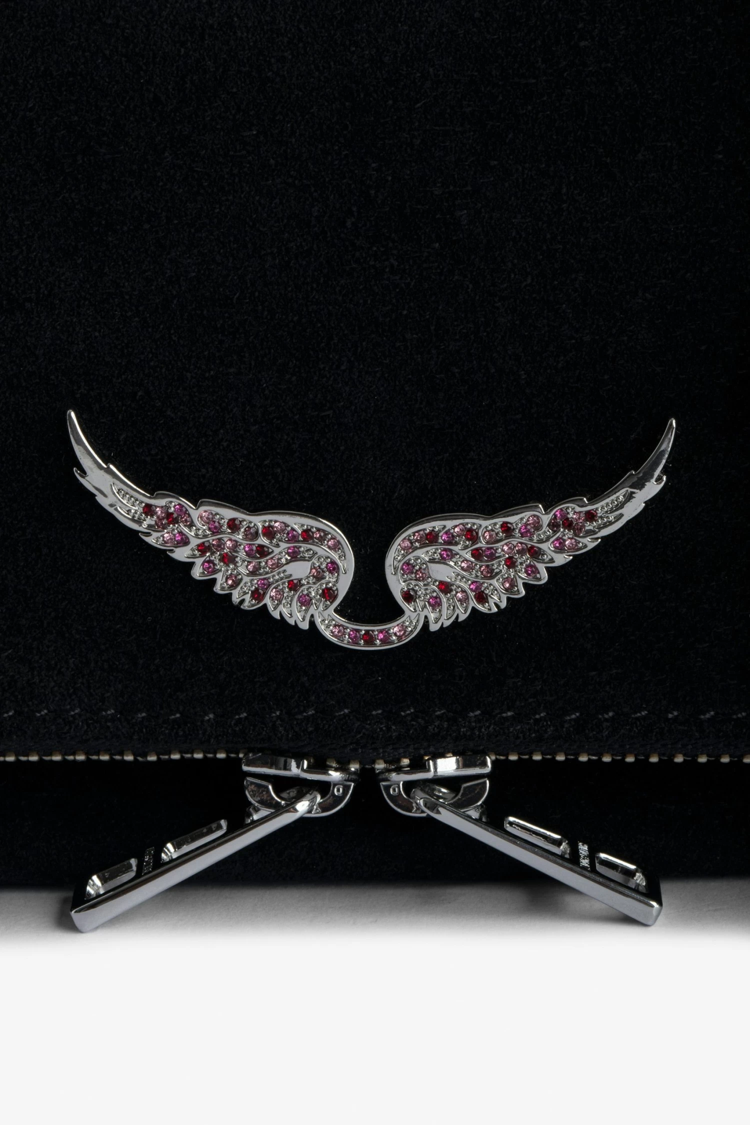 Zadig & Voltaire Rock Suede Clutch Black 7 Zadig & Voltaire Rock Suede Clutch Black - Image 5