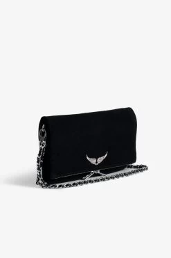Zadig & Voltaire Rock Suede Clutch Black 10 Zadig & Voltaire Rock Suede Clutch Black -Trendy Threads Deals LWBA02472 NOIR 3