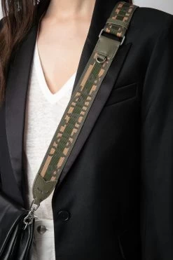 Zadig & Voltaire Zadig Shoulder Strap Military 7 Zadig & Voltaire Zadig Shoulder Strap Military -Trendy Threads Deals LWOG00041 MILITARY 9 1