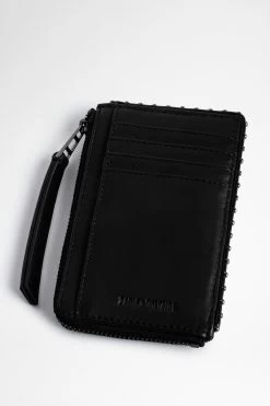 Zadig & Voltaire ZV Card Card Holder Black -Trendy Threads Deals LWSG00060 NOIR 4