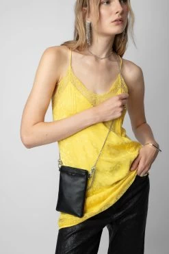 Zadig & Voltaire Rock Pouch Clutch Black 11 Zadig & Voltaire Rock Pouch Clutch Black -Trendy Threads Deals LWSG01193 NOIR 9