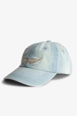 Zadig & Voltaire Klelia Rock Baseball Cap Storm 8 Zadig & Voltaire Klelia Rock Baseball Cap Storm -Trendy Threads Deals OWHT00132 STORM 2
