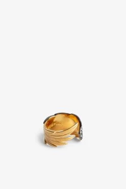 Zadig & Voltaire Rock Feather Ring Old Gold -Trendy Threads Deals OWJW00536 OLD GOLD 3