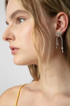 Zadig & Voltaire Rock Node Earrings Shiny Silver -Trendy Threads Deals OWJW00589 SHINY SILVER 8