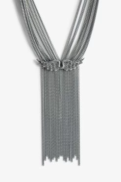 Zadig & Voltaire Rock Star Necklace Antic Silver -Trendy Threads Deals OWJW00600 ANTIC SILVER 2