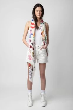 Zadig & Voltaire Long Delta Scarf Flash -Trendy Threads Deals OWSC00467 FLASH 9