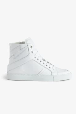 Zadig & Voltaire ZV1747 High Flash Sneakers White
