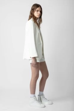 Zadig & Voltaire ZV1747 High Flash Sneakers White -Trendy Threads Deals PSHAT1709F BLANC 9