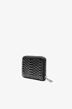 Zadig & Voltaire Mini Zv Matelasse Wallet Black -Trendy Threads Deals PWGAB4001F NOIR 3
