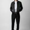 Zadig & Voltaire Mate Leather Jacket Black