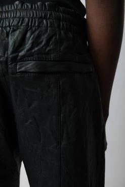 Zadig & Voltaire Pacha Crinkled Leather Pants Black -Trendy Threads Deals RMPA00016 NOIR 5