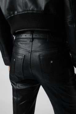 Zadig & Voltaire Elvir Leather Pants Black 12 Zadig & Voltaire Elvir Leather Pants Black -Trendy Threads Deals RWPA00077 NOIR 6 1