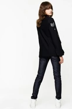 Zadig & Voltaire Very Bis Blazer Navy 8 Zadig & Voltaire Very Bis Blazer Navy -Trendy Threads Deals SGCA0204F MARI 3