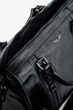 Zadig & Voltaire Sunny Medium #2 Vintage Patent Bag Black 13 Zadig & Voltaire Sunny Medium #2 Vintage Patent Bag Black -Trendy Threads Deals SKAB2019F NOIR 5 1