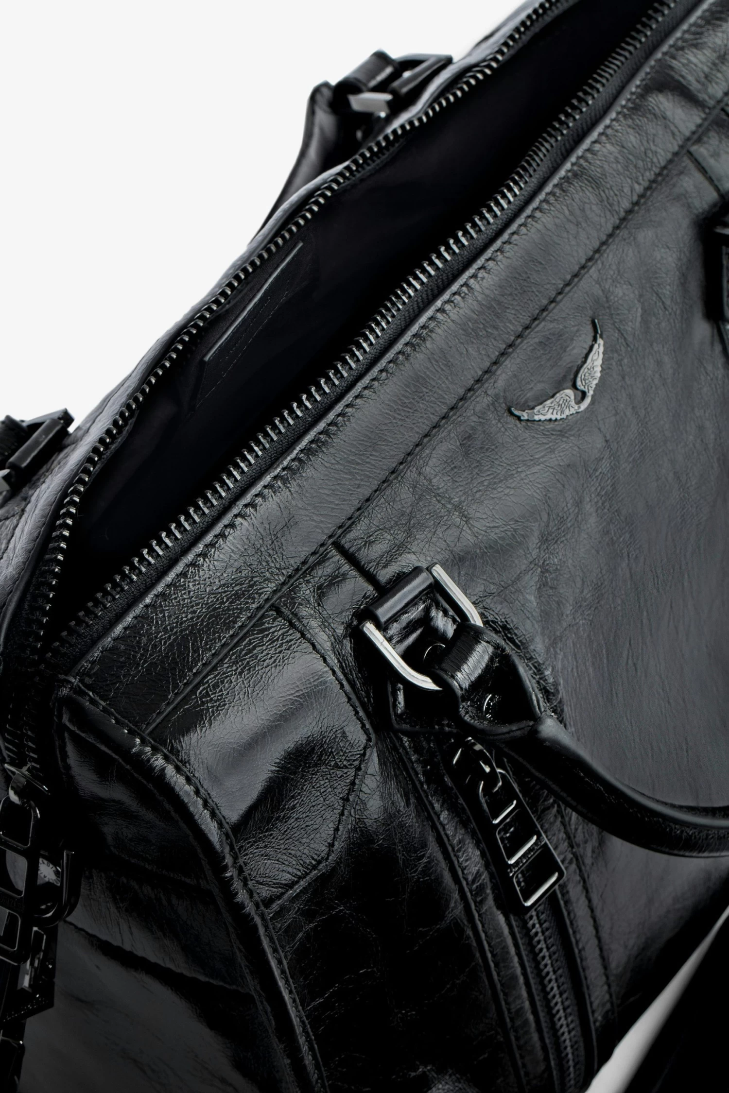 Zadig & Voltaire Sunny Medium #2 Vintage Patent Bag Black 7 Zadig & Voltaire Sunny Medium #2 Vintage Patent Bag Black - Image 5