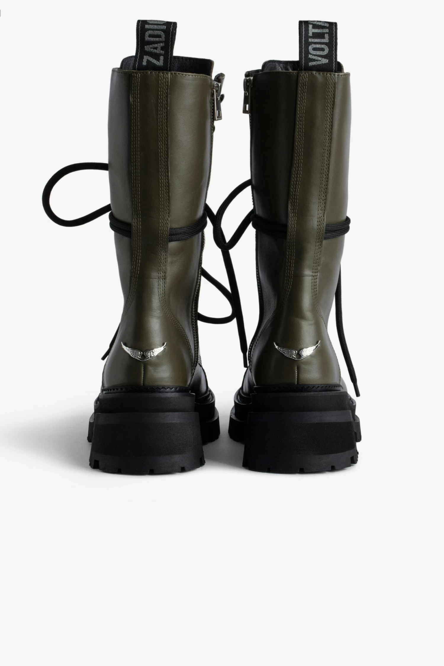 Zadig & Voltaire Ride High Ankle Boots Military 5 Zadig & Voltaire Ride High Ankle Boots Military - Image 3