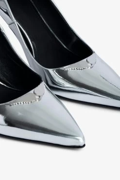 Zadig & Voltaire Perfect Court Shoes Silver -Trendy Threads Deals SWCT00869 SILVER 4
