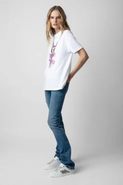 Zadig & Voltaire ZV1747 La Flash Low-Top Sneakers Silver -Trendy Threads Deals SWSN00452 SILVER 9