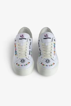 Zadig & Voltaire ZV1747 La Flash Chunky Low-Top Sneakers White -Trendy Threads Deals SWSN00502 BLANC 3
