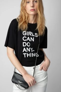 Zadig & Voltaire Rock Nano Studs Clutch Black -Trendy Threads Deals WHAP2017F NOIR 9