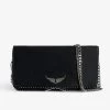 Zadig & Voltaire Rock Studs Clutch Black -Trendy Threads Deals WHAP2018F NOIR 1