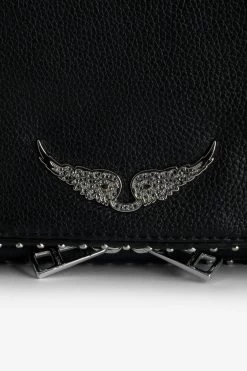 Zadig & Voltaire Rock Studs Clutch Black -Trendy Threads Deals WHAP2018F NOIR 2