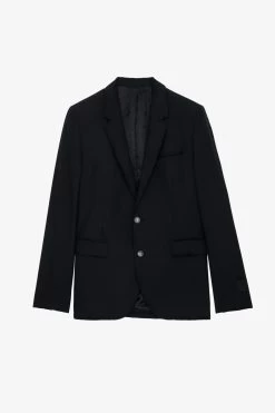 Zadig & Voltaire Viks Blazer Black -Trendy Threads Deals WMBL00158 NOIR