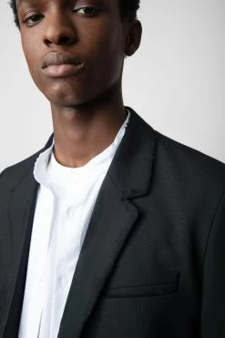 Zadig & Voltaire Viks Blazer Black -Trendy Threads Deals WMBL00158 NOIR 5