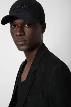 Zadig & Voltaire Viks Linen Blazer Black -Trendy Threads Deals WMBL00160 NOIR 4