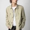 Zadig & Voltaire Kido Linen Jacket Light Beige 2 Zadig & Voltaire Kido Linen Jacket Light Beige -Trendy Threads Deals WMOW00376 LIGHT BEIGE 2