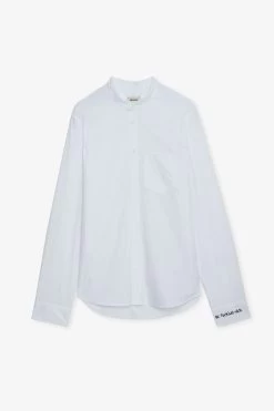 Zadig & Voltaire Sydney Shirt White -Trendy Threads Deals WMSH00280 BLANC