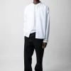 Zadig & Voltaire Sydney Shirt White -Trendy Threads Deals WMSH00280 BLANC 3