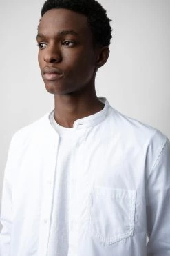 Zadig & Voltaire Sydney Shirt White -Trendy Threads Deals WMSH00280 BLANC 5