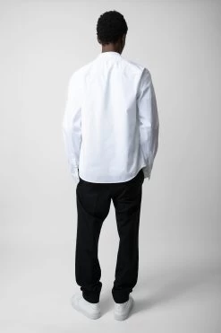 Zadig & Voltaire Sydney Shirt White -Trendy Threads Deals WMSH00280 BLANC 6