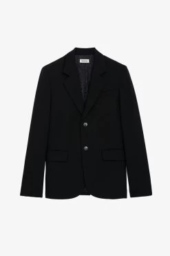 Zadig & Voltaire Vanille Mon Amour Diamanté Blazer Black