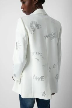 Zadig & Voltaire Viva Diamanté Blazer Judo -Trendy Threads Deals WWBL00841 JUDO 6