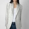 Zadig & Voltaire Vicka Wings Jacquard Blazer Scout -Trendy Threads Deals WWBL00847 SCOUT 2