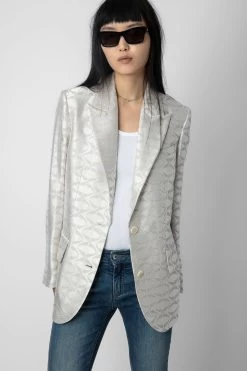 Zadig & Voltaire Vicka Wings Jacquard Blazer Scout