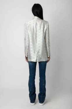 Zadig & Voltaire Vicka Wings Jacquard Blazer Scout -Trendy Threads Deals WWBL00847 SCOUT 5